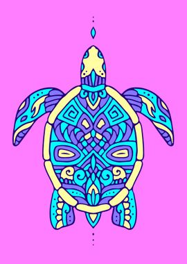 Turtle ocean art