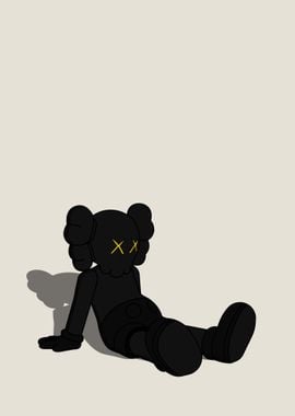 'KAWS Holiday Black' Poster, picture, metal print, paint by Heat ...