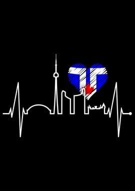 Toronto Skyline Heartbeat