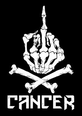  Fuck Cancer Poster Picture Metal Print Paint By John DonJoe Displate