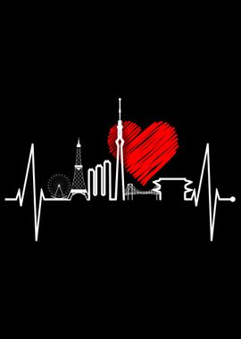 Tokyo Skyline Heartbeat