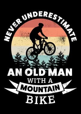 Old Man with Mountain Bike