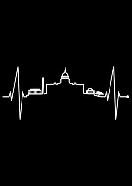 Washington Skyline Heart