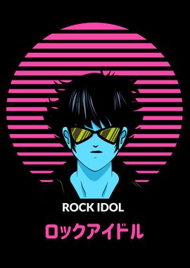 Anime Rock Idol 80s Retro