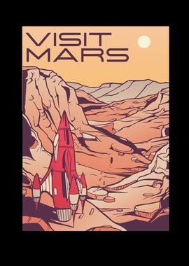 Visit Mars Vintage Space