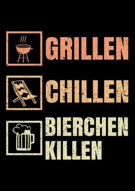 Grillen Chillen Bierchen