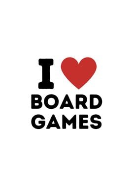 I Love Board Games Simple