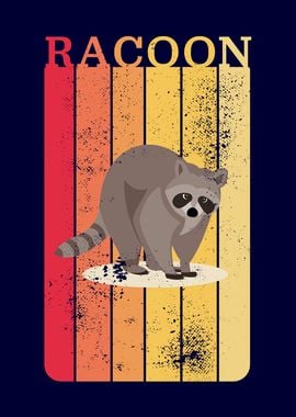 Retro Racoon Trash panda