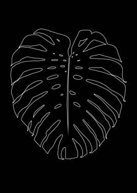 Monstera Finesse Line Art3