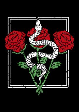 Snake and Roses