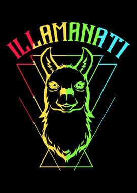 Llama Illuminati Lama