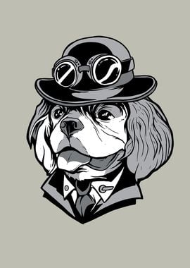 Steampunk Cavalier Dog