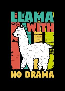 Llama retro vintage