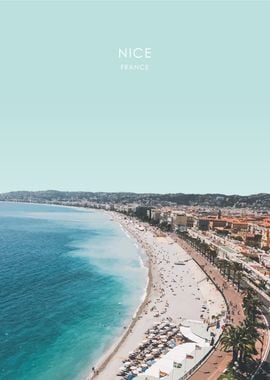 Nice France Travel Artwork