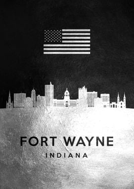 Fort Wayne Indiana Skyline