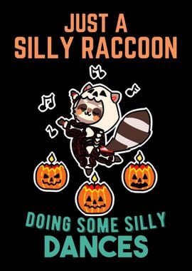 Raccoon Dancing Halloween