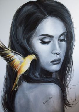 Lana del Rey portrait art