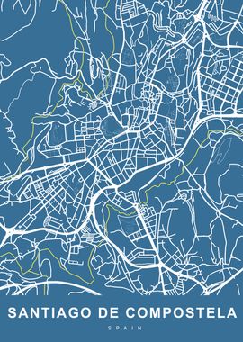 SANTIAGO DE COMPOSTELA Map