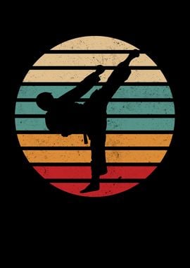 Karate Kick Retro Sun