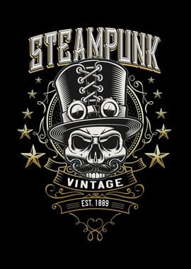 Steampunk Vintage Skull