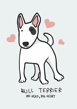 Bull Terrier big heart