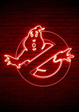 Ghostbuster Neon Logo