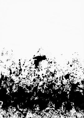 Black white ink abstract