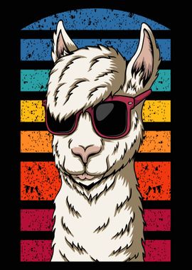 Stylish llama Alpaca 