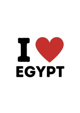 I Love Egypt Simple Heart