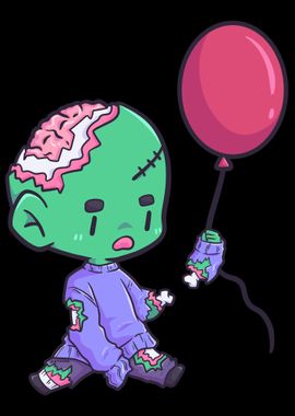 Zombie Child Balloon funny