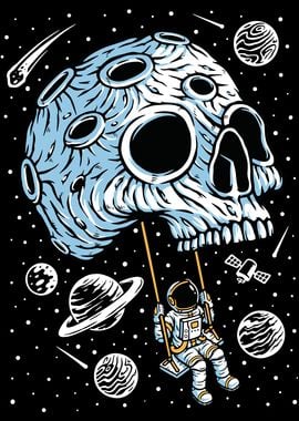 Astronaut Skull Swing