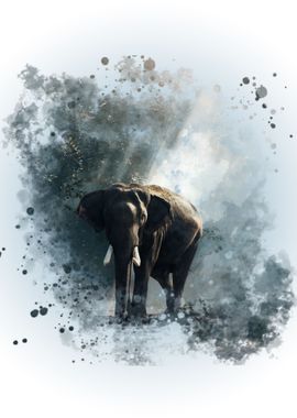 Elephant watercolor