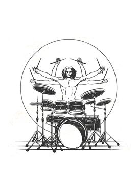 Vitruvian Drummer Design