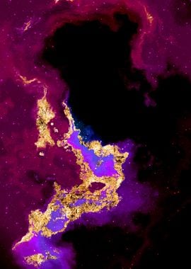 100 Starry Nebula in Space