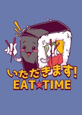 Kawaii Sushi Eat Time