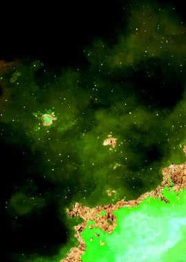 100 Starry Nebula in Space