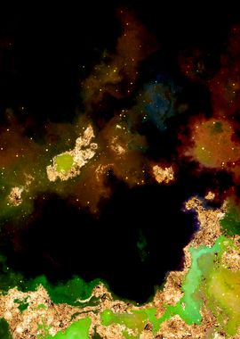 100 Starry Nebula in Space