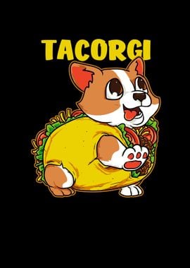 Corgi dog and taco Tacorgi