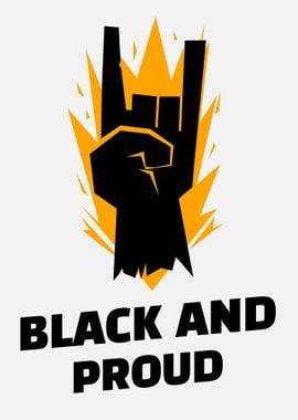 Black and proud hand