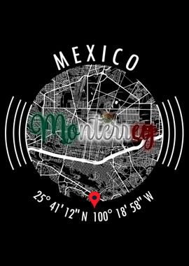 Monterrey MEXICO Map