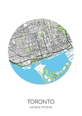 Toronto Circle City Map