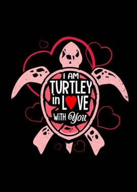 Sea Turtle Turtley In Love