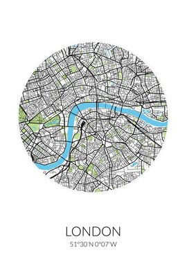 London Circle City Map