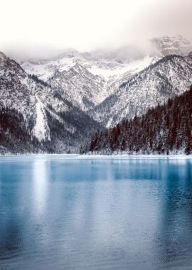 Snowy Mountains at Lake