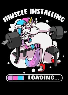 Bodybuilder Unicorn for