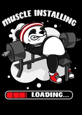 Bodybuilder Panda muscle