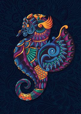 Mandala Seahorse