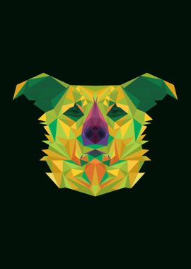 Dog in Lowpoly Art