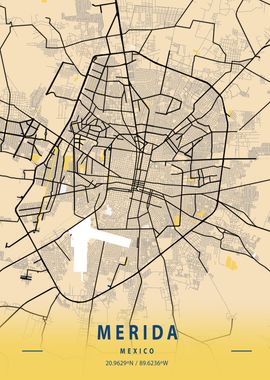 Merida Yellow City Map