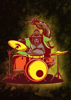 Gorilla Drummer